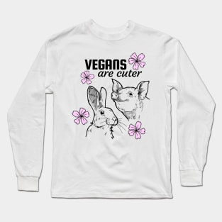 Vegans are cuter Long Sleeve T-Shirt